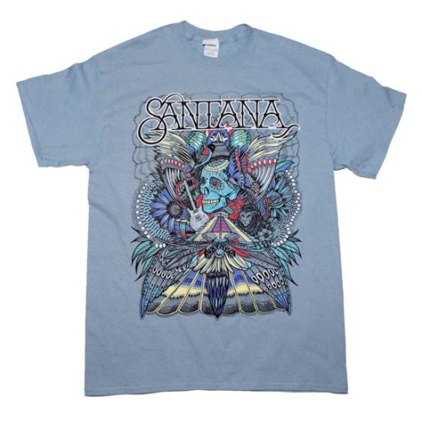 Santana T Shirt Santana Folk Skull T Shirt Skull Tshirt Santana