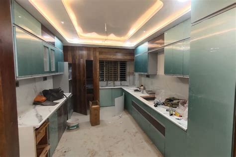 Modern Wooden U Shaped Modular Kitchen At Rs 1300 Sq Ft In Bhopal ID