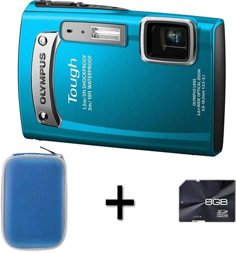 Olympus Tg Blue Case And Gb Memory Card Mp X Wide