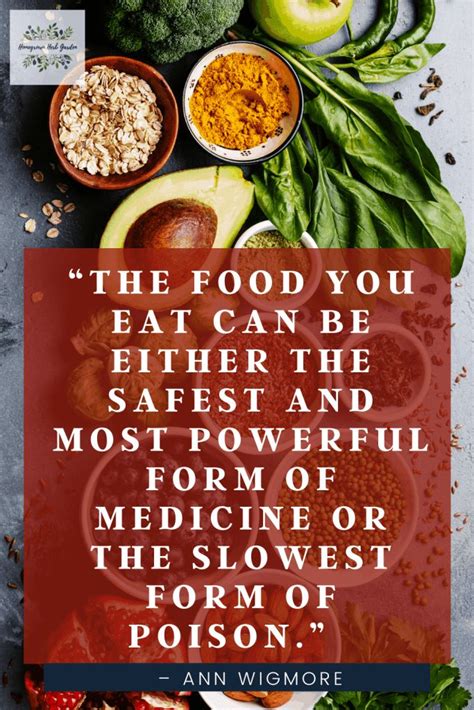 Healthy Food Healthy Mind Quotes For Inspiration Homegrown Herb Garden Healthy Food Quotes