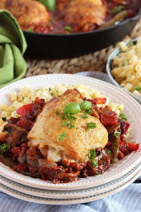 Easy Skillet Chicken Cacciatore The Suburban Soapbox