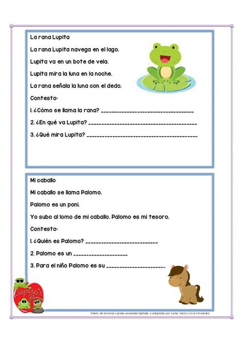 Fabulosas Lecturas Cortas Para Niños Listos Para Primer Y Segundo Grado