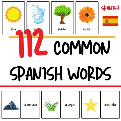 Basic Spanish Flashcards Printable Pdf