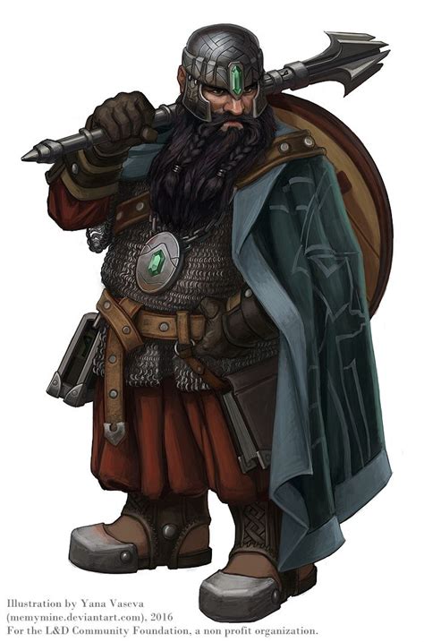 Dwarf Cleric By Memymine Fantasy Dwarf Fantasy Character Design