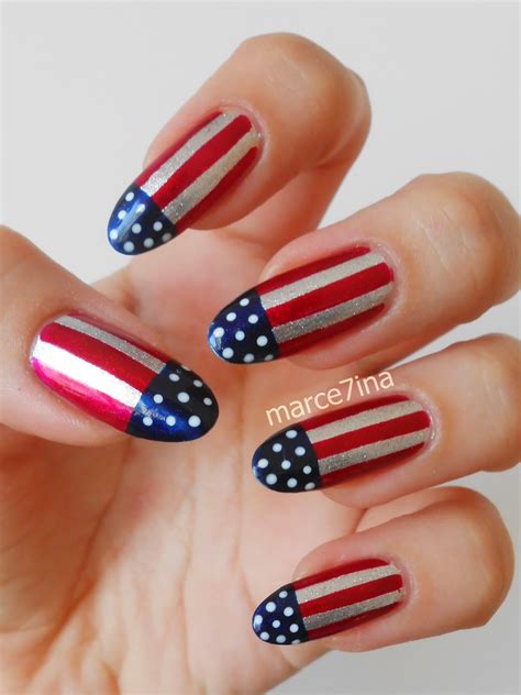 Marce7ina S Nai7 Art American Flag American Flag Nails Nail Art