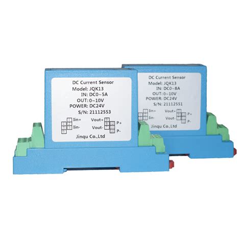 Dc 전류 트랜스미터 홀 전류 센서 입력 Dc0 10a 출력 4 20ma 0 10v 전류 감지 모듈 35mm 레일 설치 측정