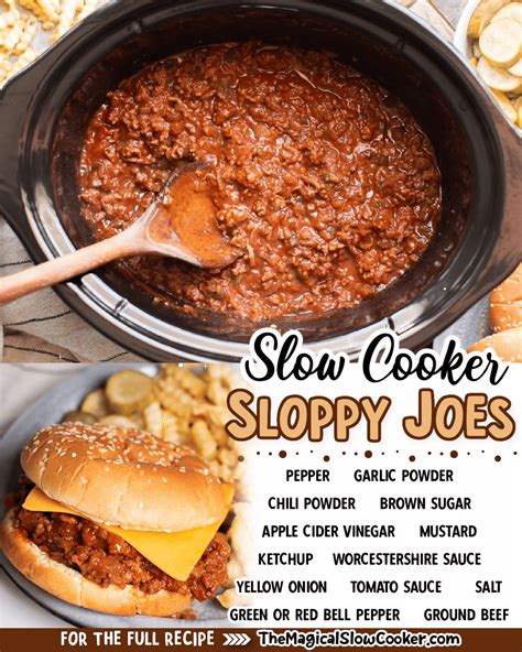 Slow Cooker Sloppy Joes The Magical Slow Cooker