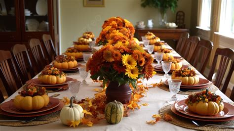Thanksgiving Table Set Up Background Picture Of Thanksgiving Table