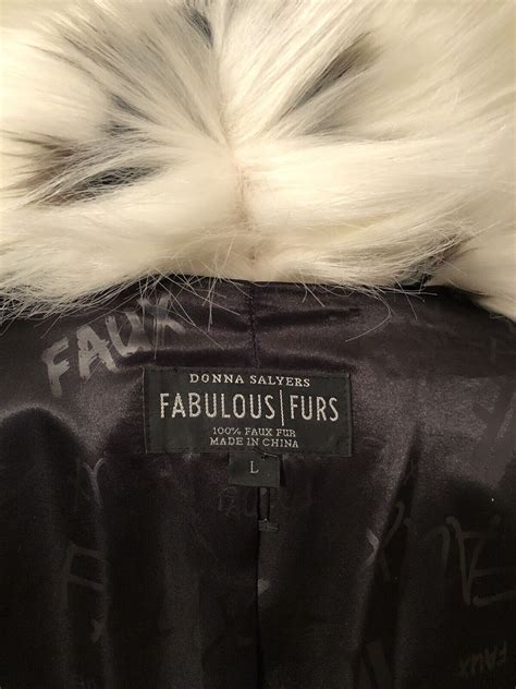 Donna Salyers Fabulous Furs Alter Ego Fur Shawl Collar Coat Ebay