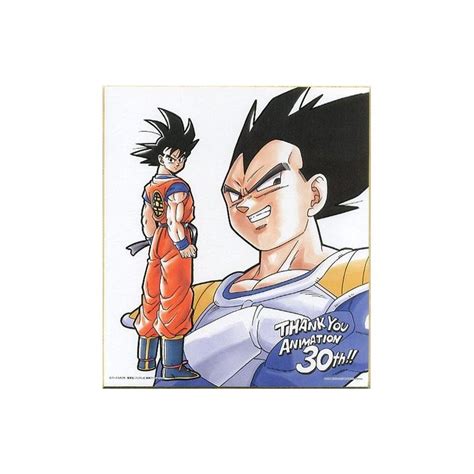 Shikishi Irocolle Dragon Ball ~anime 30th Anniversary~ Goku And Vegeta