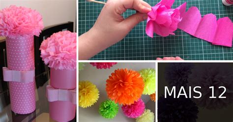 Ideias De Flores De Papel Crepom Com Passo A Passo SÓ Escola