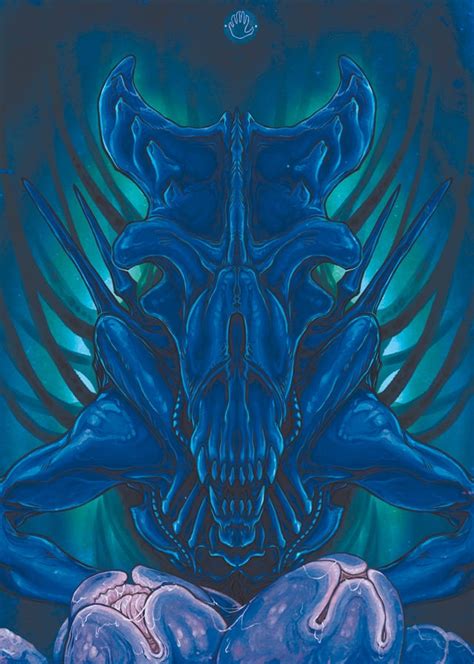 Xenomorph Queen [art by me] : r/Xenomorphs