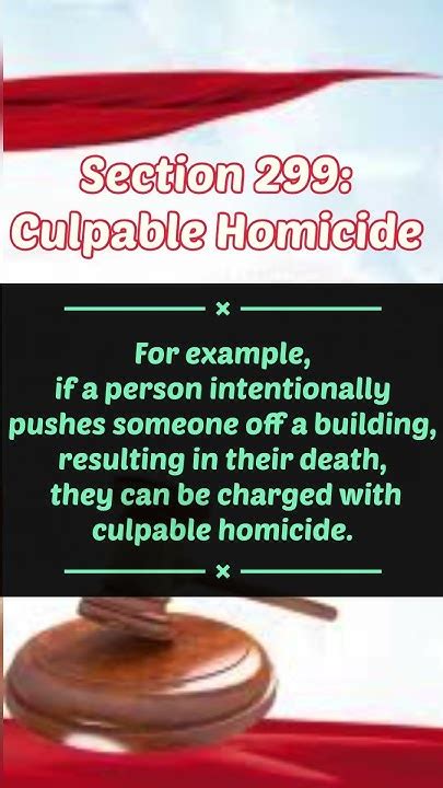 Culpable Homicide Not Amounting To Murder Ipc Section 299culpable