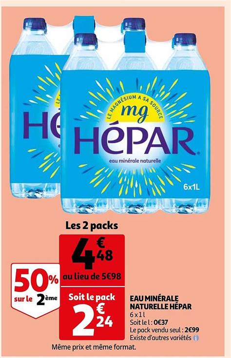 Promo Eau Min Rale Naturelle H Par Chez Auchan Direct Icatalogue Fr