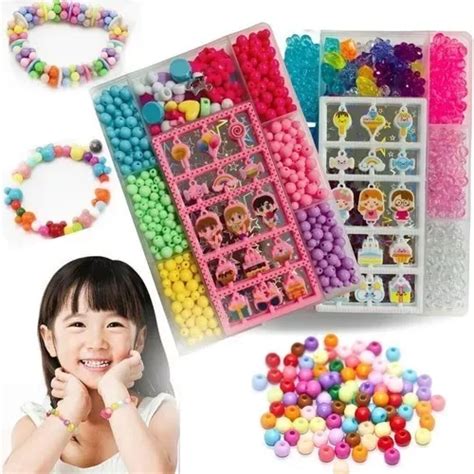 Kit Mi Anga Infantil Colorida Montar Pulseira Colar Presente Mercadolivre