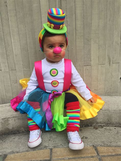 Disfraz Payasita Bebe Clown Baby Disfraz Payaso Payaso Bebe Payasos