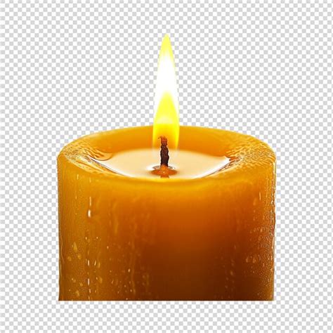 Premium Psd Candle Isolated On White