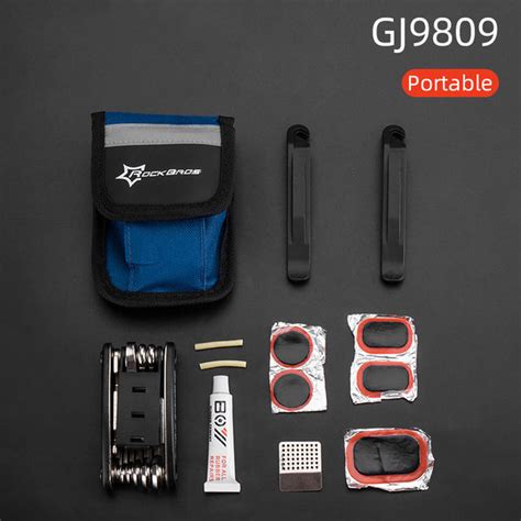 Rockbros Protable Mini Multifunctional Repair Tools Bag Cycling Folding