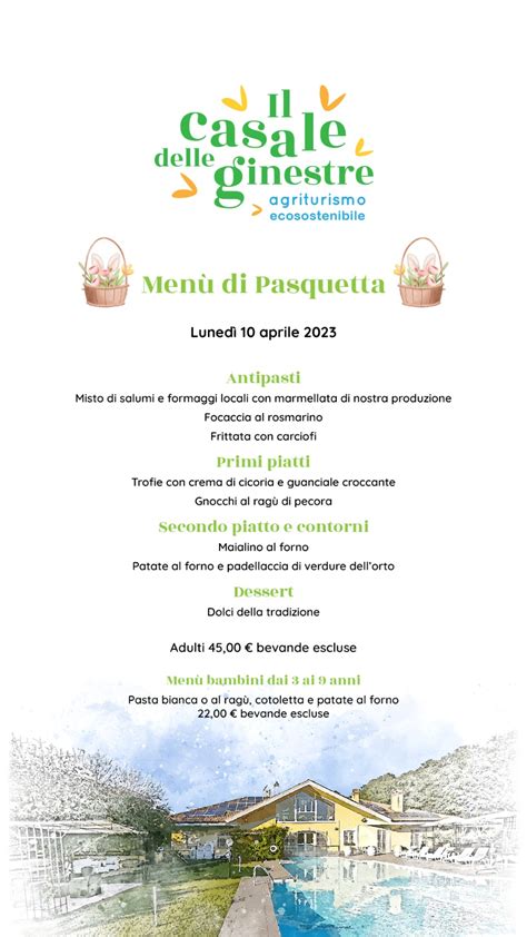 Menu Pasquale Il Casale Delle Ginestre