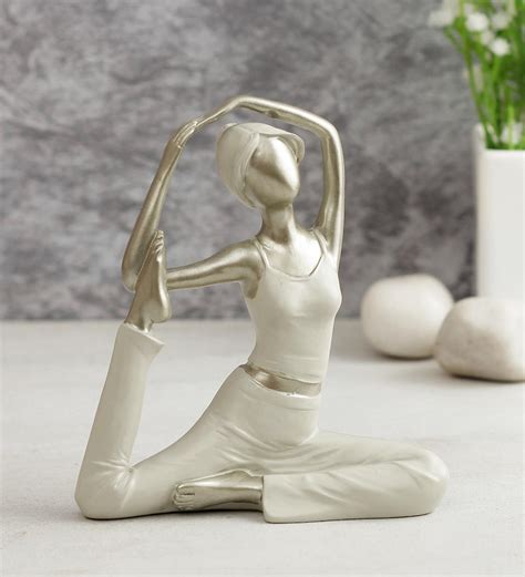 Buy Healthy Yoga Pose Figurine In Raisin At Off By Tayhaa Pepperfry