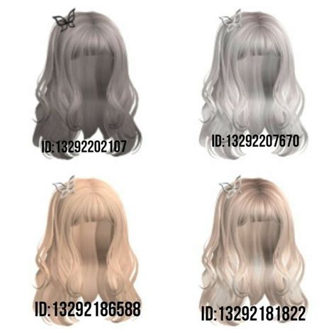 Four Different Types Of Wigs Are Shown In The Same Color As Each One