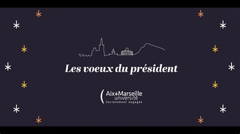 Vœux 2023 Eric Berton Président d Aix Marseille Université YouTube