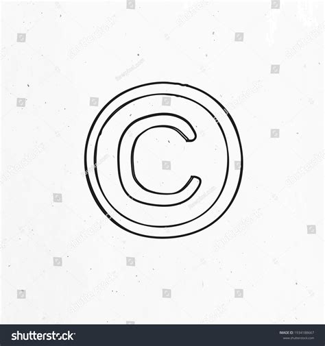 Black White Copyright Symbol Clipart Stock Illustration 1934188667 | Shutterstock