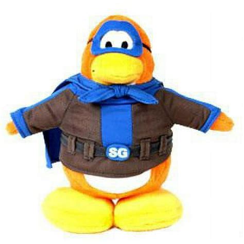 Club Penguin Series 1 Shadow Guy Plush Figure Version 1