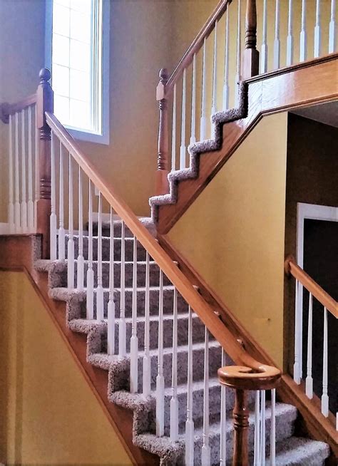 Cable Rail for Interior Wood Stairs - Great Lakes Metal Fabrication