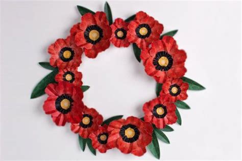 Free Anzac Day Printables Tinyme Blog Poppy Wreath Remembrance Day