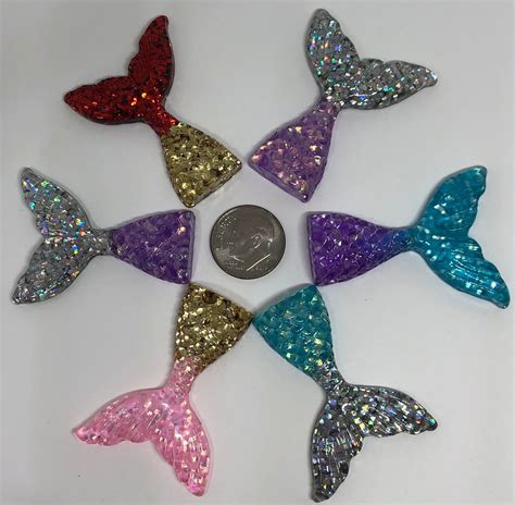 Mermaid Tail Magnets Mermaid Magnet Glitter Magnet Mermaid Etsy