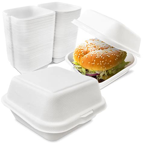 Pack X X Clamshell Food Containers With Compartment