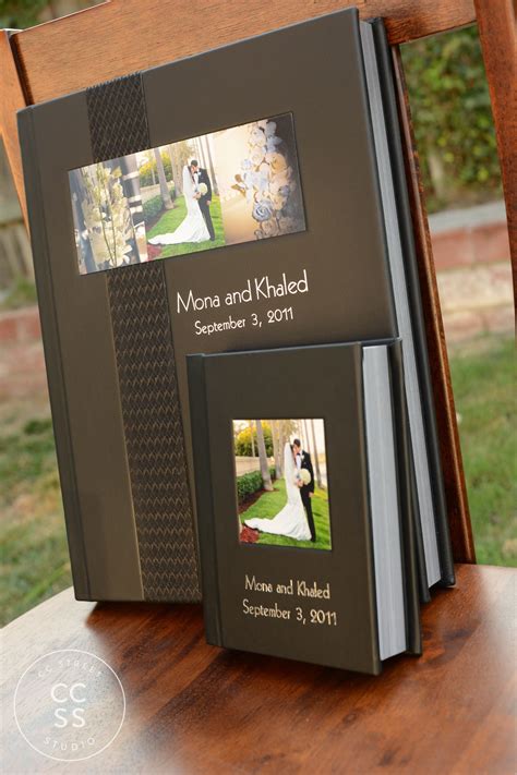 11x14 album with 5.5x7 parent album | Wooden wedding guest book, Book ...