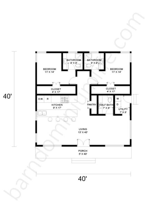 40x40 Barndominium Floor Plans – 8 Brilliant Designs to Suit Varied Tastes