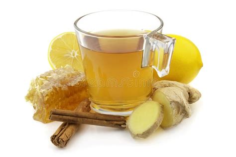 Hot Ginger Tea Stock Image Image Of Nature Citrus Brown