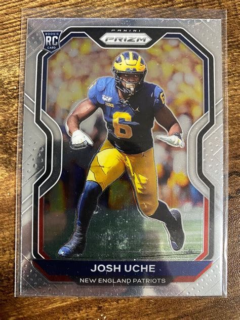 2020 Panini Prizm 369 Josh Uche Rc New England Patriots Ebay