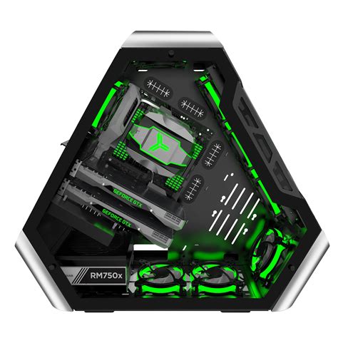 Case / Jonsbo / Jonsbo TR03-G Showcase ATX Silver Tempered Glass