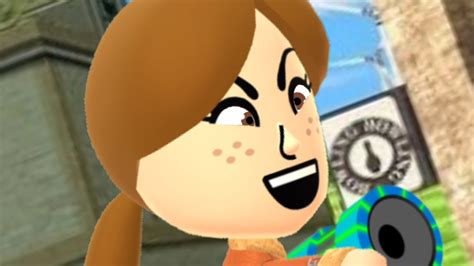 Lucia Destroys Wuhu Island Wii Sports Mii Animation Youtube