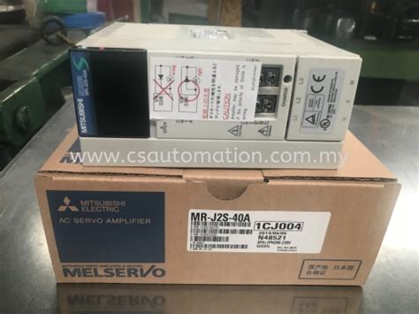 Mitsubishi Ac Servo Drive Mr J2s 40a Selangor Malaysia Kuala Lumpur