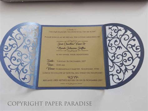 Unveiling Of Tombstone Paper Paradise Home Of Fine Papers And