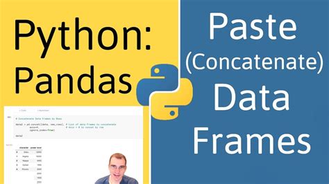 How To Concatenate Data Frames In Pandas Python Youtube