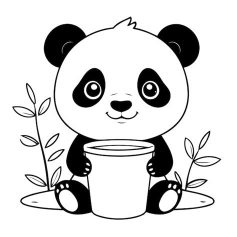 Cartas De Dibujos Animados De Panda Para Ni Os Vector Premium