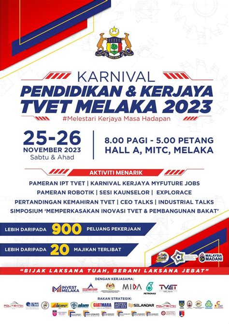 Karnival Pendidikan And Kerjaya Tvet Melaka 2023 Invest Melaka Berhad