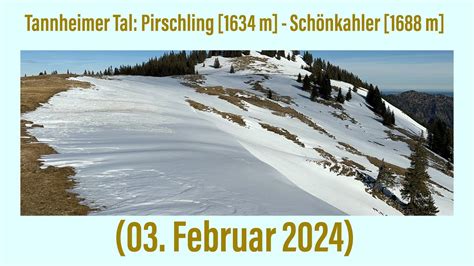 Tannheimer Tal Pirschling M Sch Nkahler M Februar