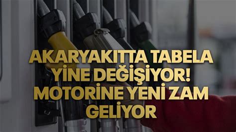 Akaryak Tta Tabela Yine De I Iyor Motorine Yeni Zam Geliyor Kocaeli