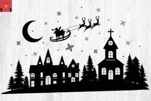 Christmas Village Svg Design Graphics Graphic By Chaicharee Design