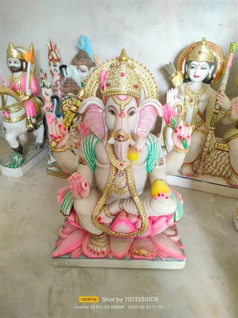 Lord Ganesha Marble Statue Manufacturer Seller In Bharatpur Jaipur