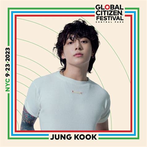 Btsten Jung Kook İlk Koreli Solo Sanatçı Olarak 2023 Global Citizen
