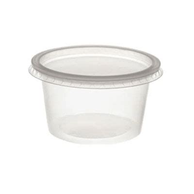 Pote Plástico Kit Tampa 1000ml Transparente Redondo Copozan 25