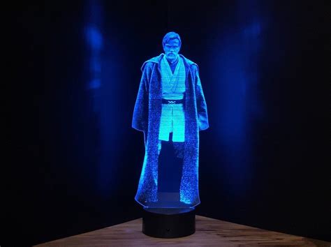 Obi-wan Kenobi Hologram Order 66 Jedi Warning Edge Lit - Etsy